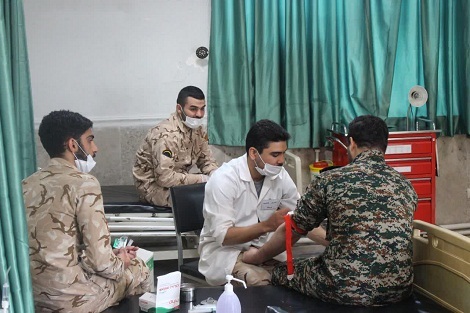 انجام آزمایشات غربالگری کرونا ویروس پایوران در لشکر 27