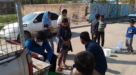 گروه جهادی نمایندگی ولی فقیه در سپاه تهران بزرگ در میدان مقابله با کرونا ویروس