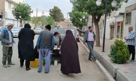 گروه جهادی نمایندگی ولی فقیه در سپاه تهران بزرگ در میدان مقابله با کرونا ویروس