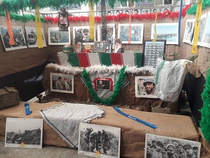 فضاسازی مسجد و پایگاه شهید عزیزی به مناسبت هفته دفاع مقدس