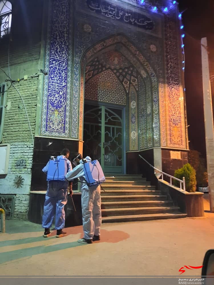 جهادگران بسیجی منطقه دولت آباد کرج برای مقابله با کرونا باردیگر به میدان آمدند