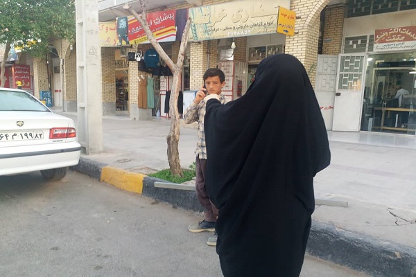 اجرای طرح آمران سلامت توزیع ماسک و پوستر