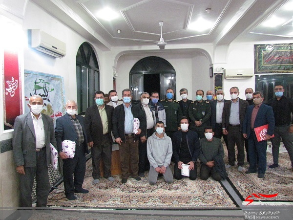 تجلیل از علمداران بسیج در آهودشت ساری+ تصاویر