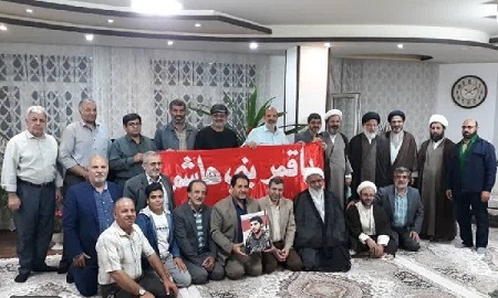 دیدار پیشکسوتان دفاع مقدس قم با خانواده شهید &laquo;گلفشان&raquo;
