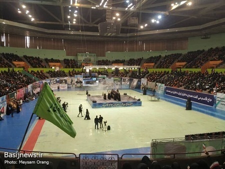 دختران حاج قاسم در ورزشگاه آزادی تهران گردهم آمدند