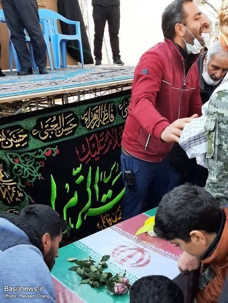 پیکر مطهر شهید مجید مسگر طهرانی در تهرانپارس تشییع شد