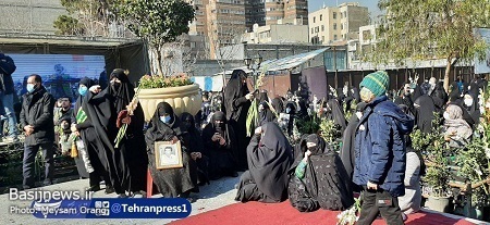 تشییع و تدفین شهدای گمنام دفاع مقدس در بوستان دامپزشک