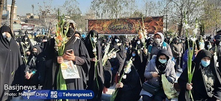 تشییع و تدفین شهدای گمنام دفاع مقدس در بوستان دامپزشک