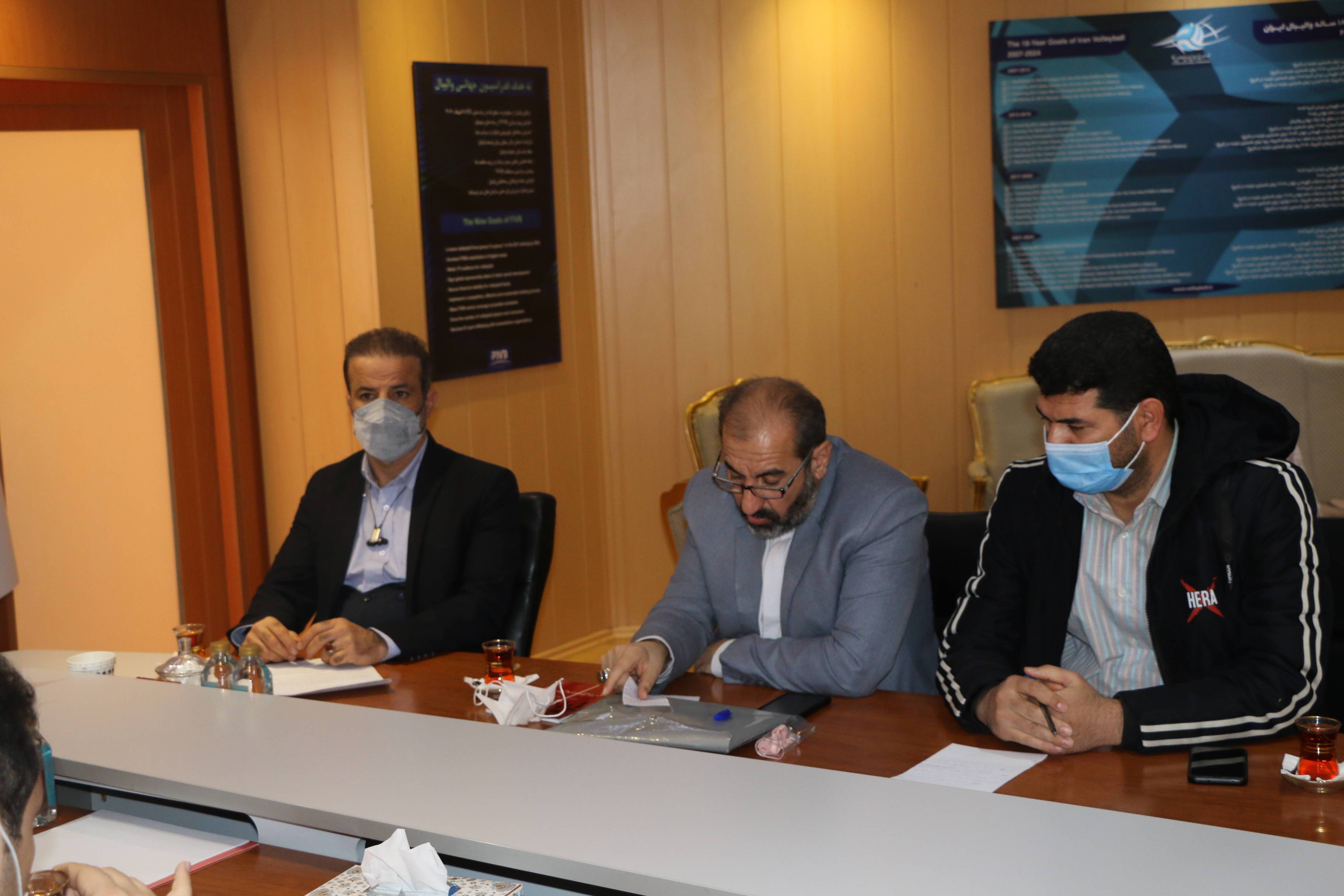 دیدار مسئولین سازمان ورزش بسیج با رئیس فدراسیون والیبال جمهوری اسلامی ایران