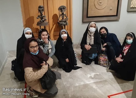 اردوی علمی باغ موزه نگارستان، کاشت نهال و غبار روبی مزار شهدا در دهه فجر