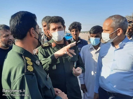 بازدید فرمانده سپاه حضرت محمدرسول الله(ص) تهران بزرگ از مناطق سیل زده کرمان
