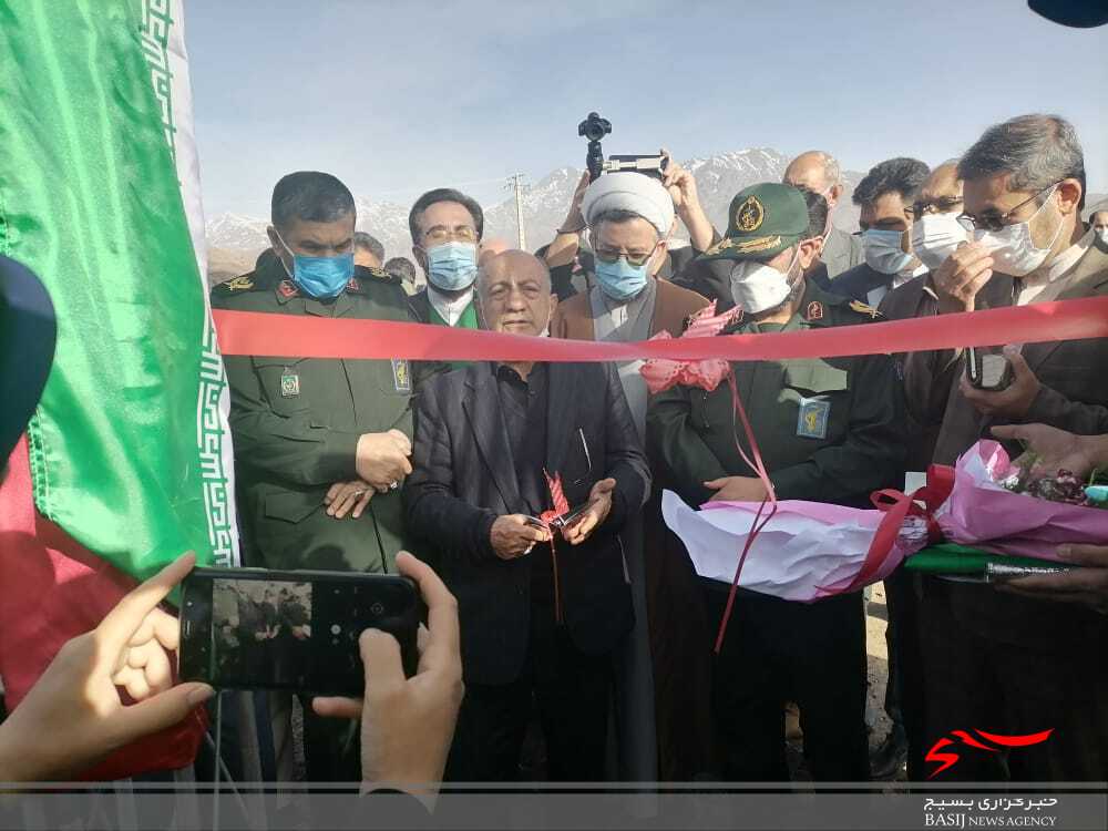 افتتاح المان شهید سلیمانی با حضور معاون هماهنگ کننده جهاد سازندگی و محرومیت زدایی سپاه
