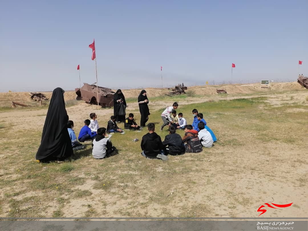جشن نیمه شعبان در خاکریز فرشتگان/ همراه با خادمین شهدای خواهر استان کهگیلویه و بویراحمد در یادمان شرهانی +( تصاویر  )