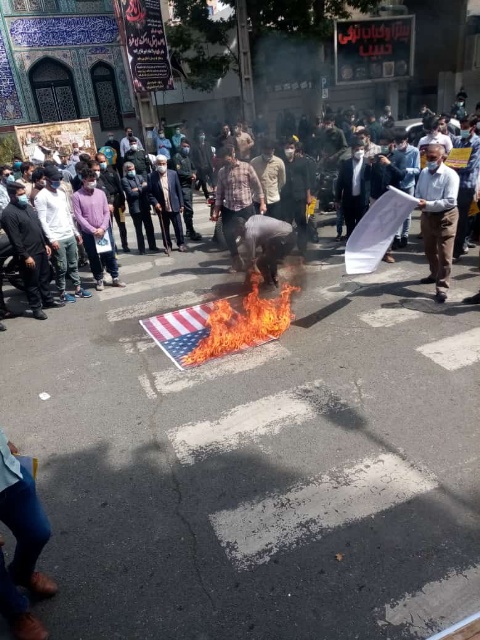 برگزاری روز قدس به صورت خودجوش،در شهرستان شهریار