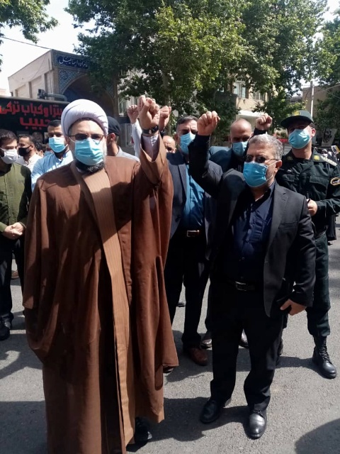برگزاری روز قدس به صورت خودجوش،در شهرستان شهریار