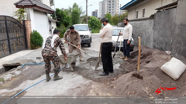 اردوی جهادی پاسداران چالوس در منطقه هیچرود