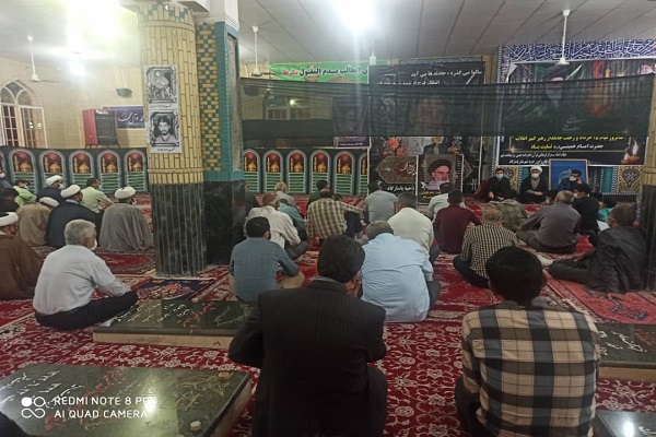 برگزاری مراسم سالگرد رحلت حضرت امام خمینی (ره) در حرم مطهر امامزاده حسین (ع) شهرستان پاسارگاد