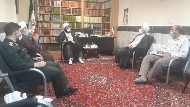 دیدار مسئول نمایندگی ولی فقیه در سپاه سیدالشهدا(ع) با امام جمعه و فرماندهان شهرستان قدس