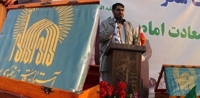 برپایی ایستگاه صلواتی توزیع شیرینی و شربت