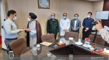 مراسم تکریم و معارفه مسئول جدید کانون بسیج جامعه پزشکی بیمارستان شهدا