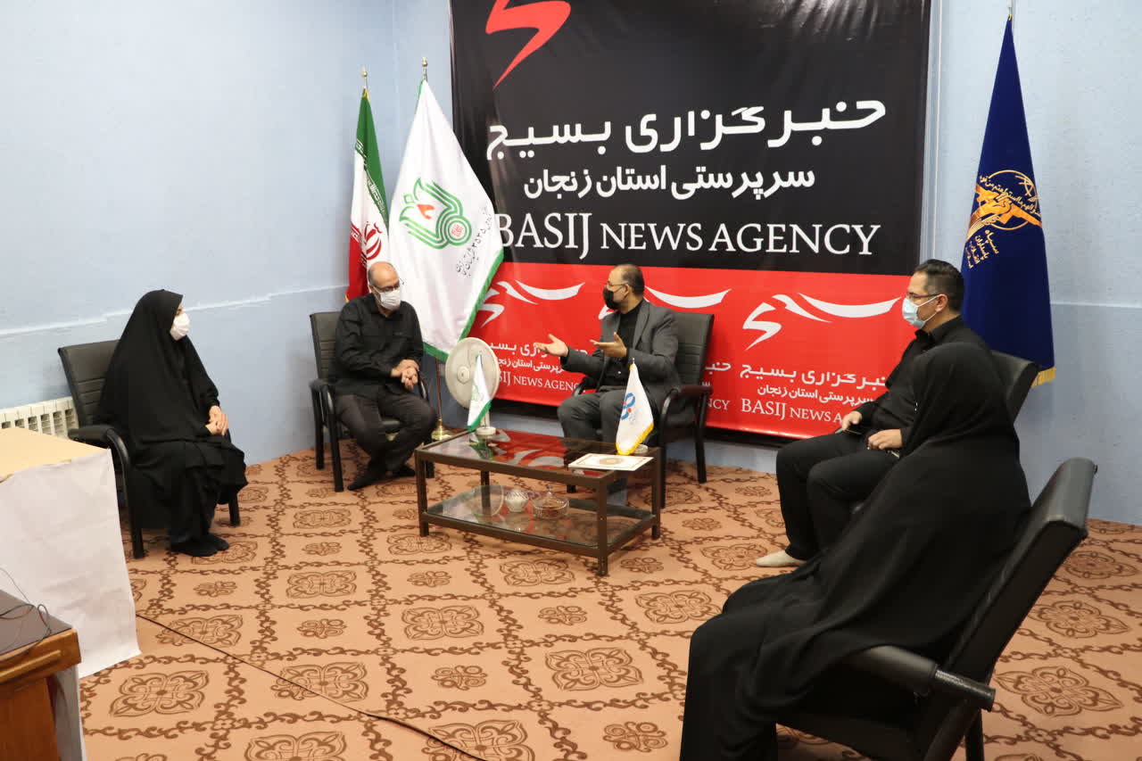 حضور مدیرکل کانون پرورش فکری کودکان و نوجوانان استان زنجان در دفتر خبرگزاری بسیج زنجان