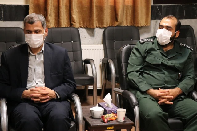 دیدار مسئول حوزه نمایندگی ولی فقیه در سپاه شهرقدس، با امام جمعه این شهرستان