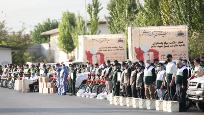 برگزاری رزمایش پدافند زیستی قرارگاه نصر در دانشگاه افسری امام حسین (ع)