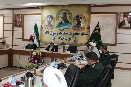 نشست مشترک مسئولین نمایندگی ولی فقیه در نواحی مقاومت برای بحران کرونا