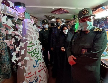 افتتاحیه شیفت دوم واکسیناسیون در فرهنگسرای خاوران توسط جانشین فرمانده سپاه پاسداران