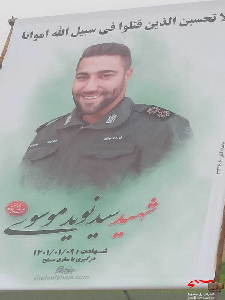 ادای احترام فرمانده تیپ ۴۸ فتح به مقام شهید نوید موسوی/ سردار حکمتیان: شهید موسوی با خدا معامله کرد