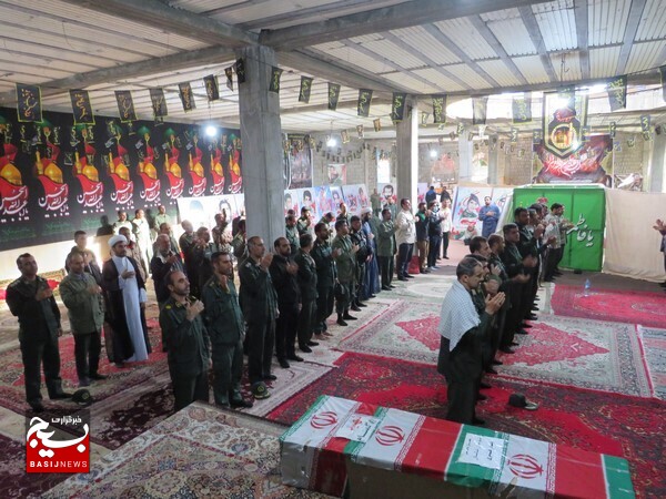 مراسم هفتمین روز خاکسپاری شهید گمنام در بندر عامری برگزار شد
