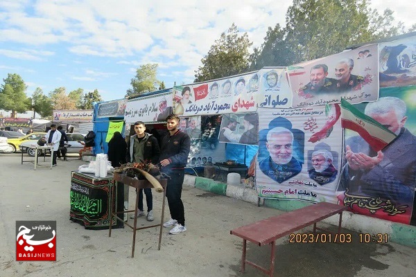 برنامه نذر خون و اجتماع موکب‌ها و مردم شهرستان کوار برگزار شد