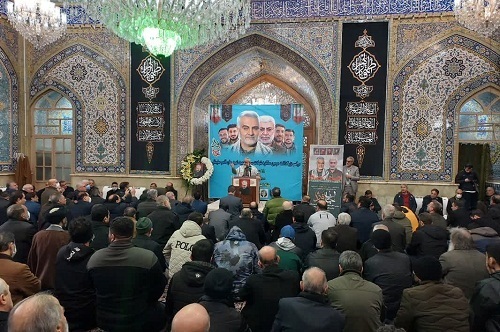 سومین سالگرد حاج قاسم سلیمانی در مسجد امام خمینی بازار تهران