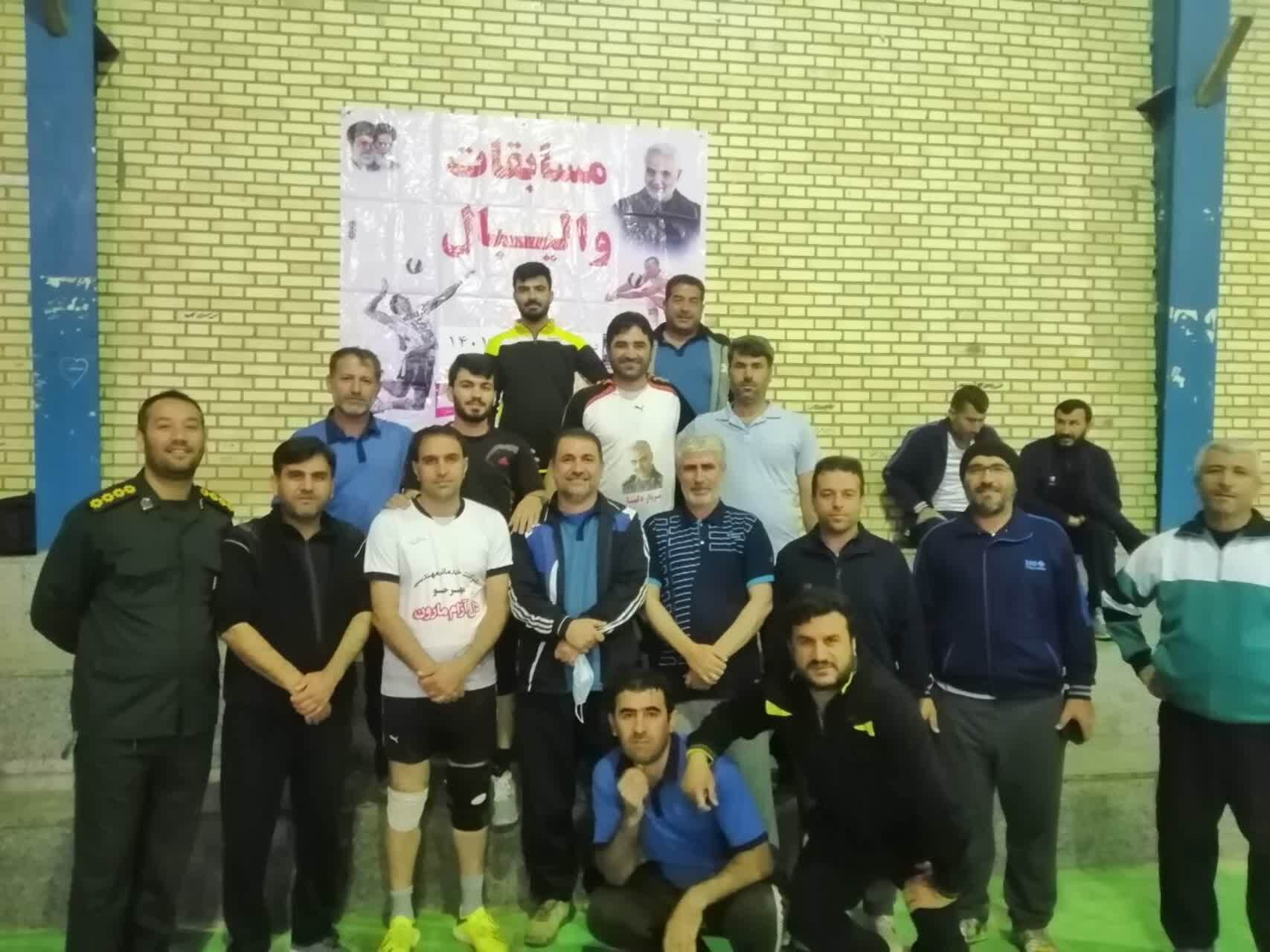 افتتاحیه مسابقات والیبال به مناسبت دهه فجر در دهدشت