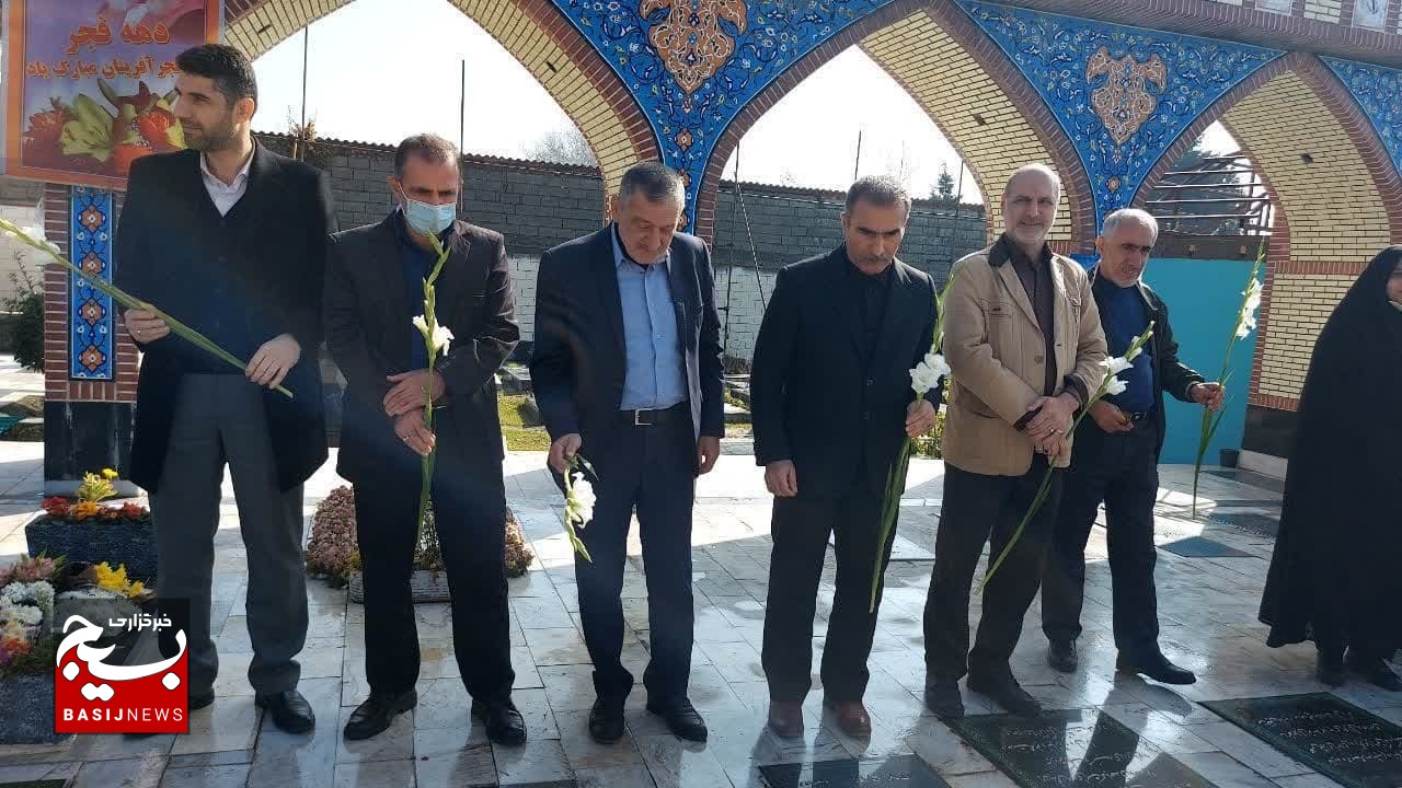 مراسم تجدید میثاق با آرمان‌های شهدا در بخش نشتا برگزار شد