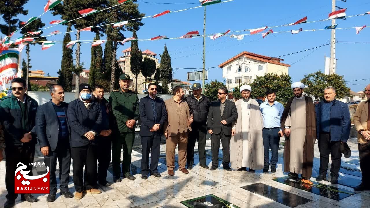 مراسم تجدید میثاق با آرمان‌های شهدا در بخش نشتا برگزار شد