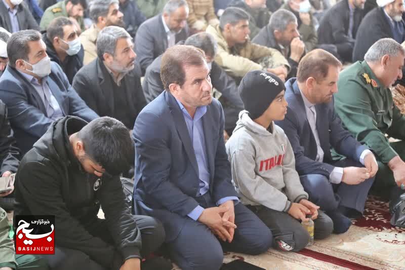 مراسم تشییع بسیجی شهید داوود جاودانیان در یاسوج
