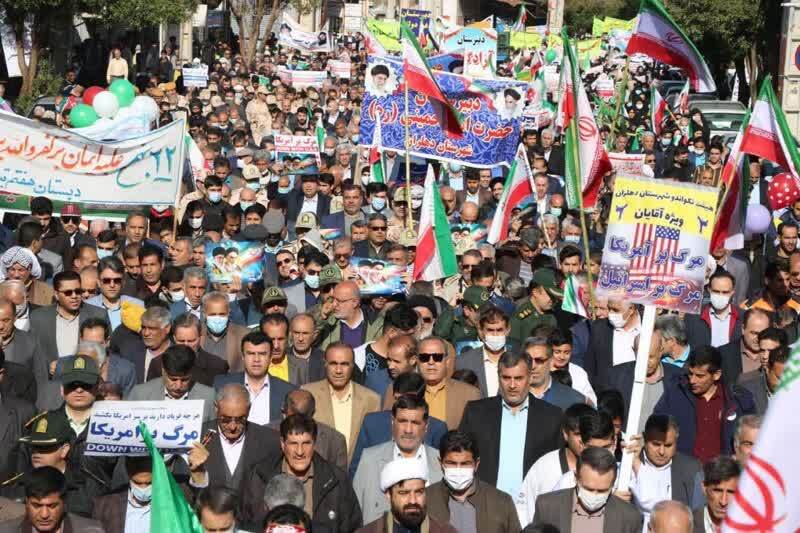 حضور پرشور مردم انقلابی و ولایتمدار شهرستانهای استان