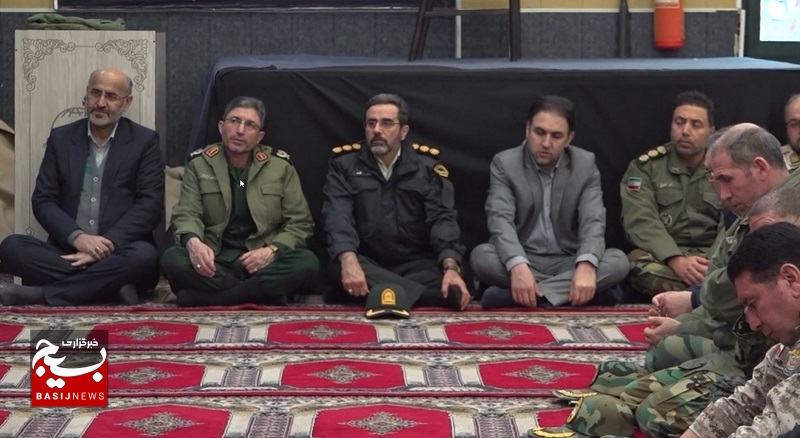 مراسم چهلمین روز تشیع و تدفین شهید گمنام سپاه استان در حسینیه ثارالله برگزار شد