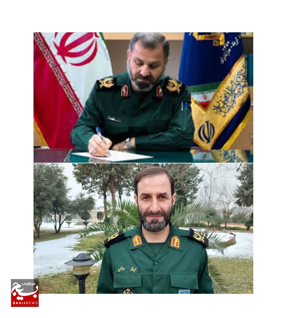 پیام تبریک سردار مسلمی در پی اهدای درجه سرتیپ دومی به فرمانده لشکر عملیاتی ۲۵ کربلا