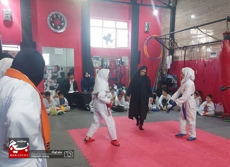 مسابقات ورزشی در رشته کاراته دختران برگزار شد