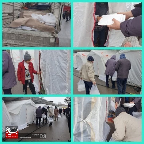 ارسال محموله های کمک رسانی به مناطق زلزله زده ی شهرستان خوی