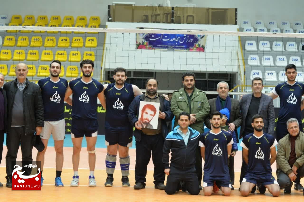 تیم والیبال پایگاه مقاومت شهید قلیزاده قهرمان المپیاد ورزشی رامسر شد