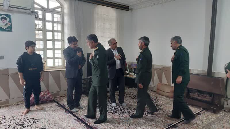 سفر فرمانده سپاه امیرالمومنین ع به روستای ارمو شهرستان دره شهر