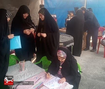 برپایی ایستگاه فرهنگی، هنری، ورزشی و ایستگاه صلواتی یگان امام رضا(ع)