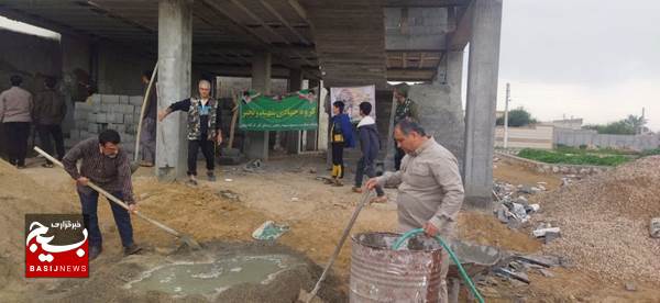 ساخت دارالقرآن با تلاش گروه جهادی شهید رنجبر روستای گورک کله بندی