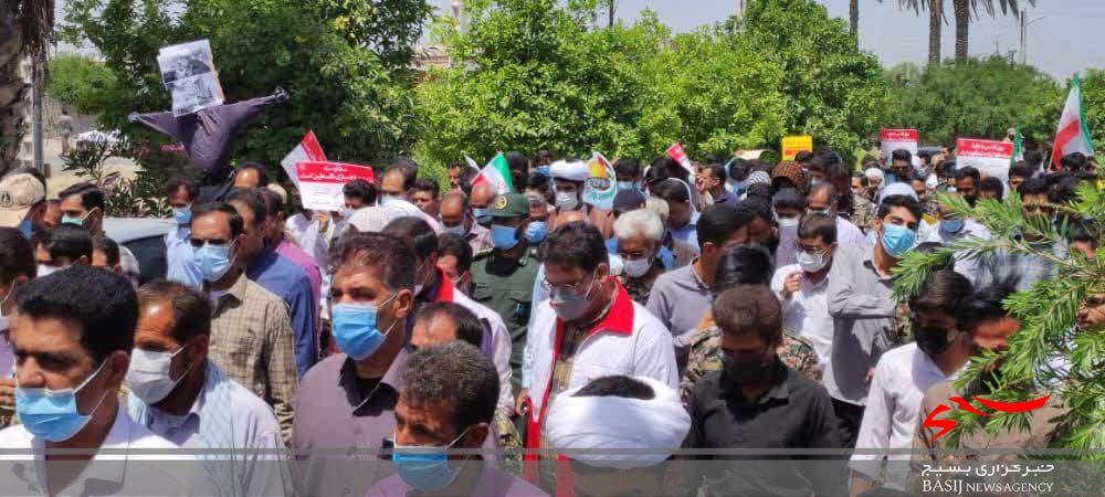 حضور پرشور مردم شهیدپرور شهرستان فاریاب درمراسم راهپیمایی روز قدس