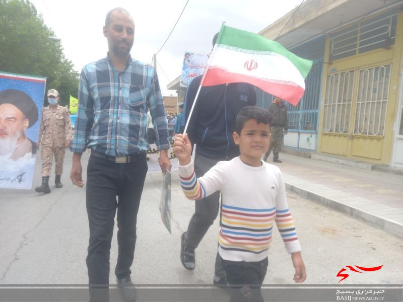 راهپیمایی روز قدس در شهرستان دهاقان برگزار شد