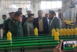 بازدید مسئول سازمان بسیج کارگران و کارخانجات کشور از کارخانه تولید روغن زرناب دانه شمال