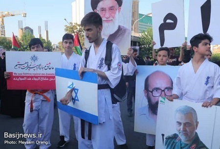 تجمع مردم تهران در محکومیت جنایات اخیر رژیم صهیونیستی